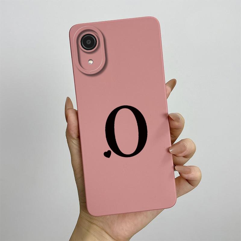 For Samsung A03 Core Case Galaxy A03 Core Cover SM-A032F SM-A032F SM-A032 Luxury Letters Square Phone Case Shockproof Back Cover