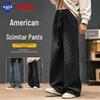 NASA NOAH Men's Retro Straight-Leg Denim Work Pants