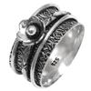 Silver Spinner Ring For Women Four Spinner Ring Fidget Silver Jewelry Ring"10"