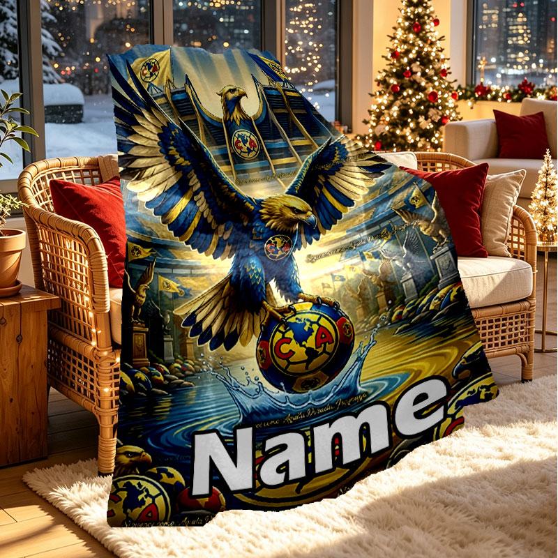 Custom Name Personalized Cardiff City FC Print Blanket, Home Decor, Bedroom, Sofa, Camping, Couch, Gifts for Birthday Christmas