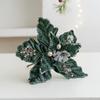 DIY Artificial Poinsettia Flower Simulation Sequins Flower Christmas Tree Decorations  Party Gifts