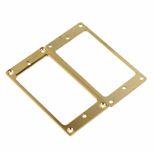 Yibuy 2 шт. Золотые Плоские Металлические Крышки Рамок Звукоснимателей Humbucker
