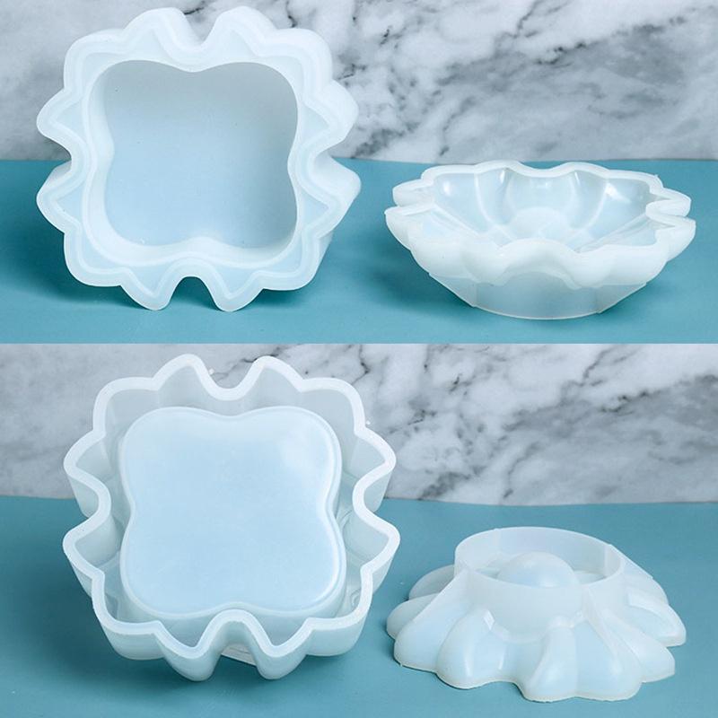 Crow Heart Storage Box Silicone Mold DIY Epoxy Mold Candle Cup Silicon Molds for Resin Art