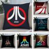 A-AtariS Game Logo Pillow Case Plush Fabric Soft Double Sided Print Sofa Cushion Cover Throw Pillow Covers