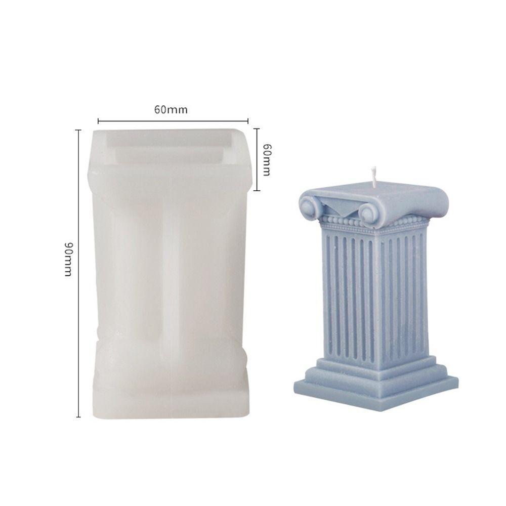 Принадлежности Инструменты для лепки из глины ручной работы Силиконовая римская колонна 3D-арт Восковая форма Форма для торта из смолы Форма для свечи