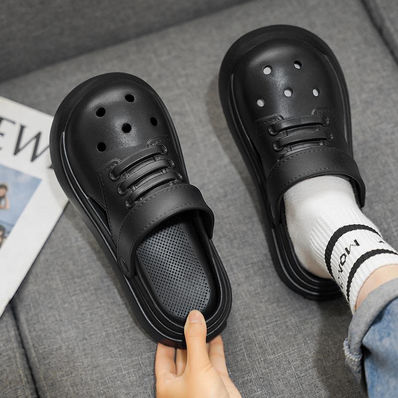 Fashion 2024 New Baotou Men's and Women's Sandals Fashion Leisure Outdoor Beach Shoes Thick Soles Comfortable Slippers Flip Flops Women