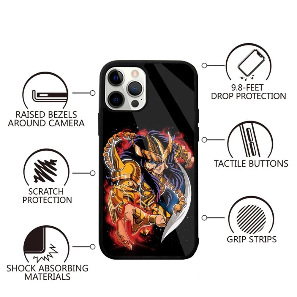 S-Saint Seiya Knights Zodiac Phone Case For iPhone 16,15,14,13,12,11,Plus,Pro,Max,Mini Magsafe Magnetic Wireless Charging