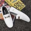 Outdoor Genuine Leather Men White Casual Shoes Brand Soft Italian Men Loafers Moccasins Breathable Slip On Black Driving Shoes