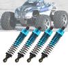 4PCS 110 RC Crawler 90mm3.5in Aperture Metal Shock Damper for TRX4 SCX10 D90 (BA19160)Blue
