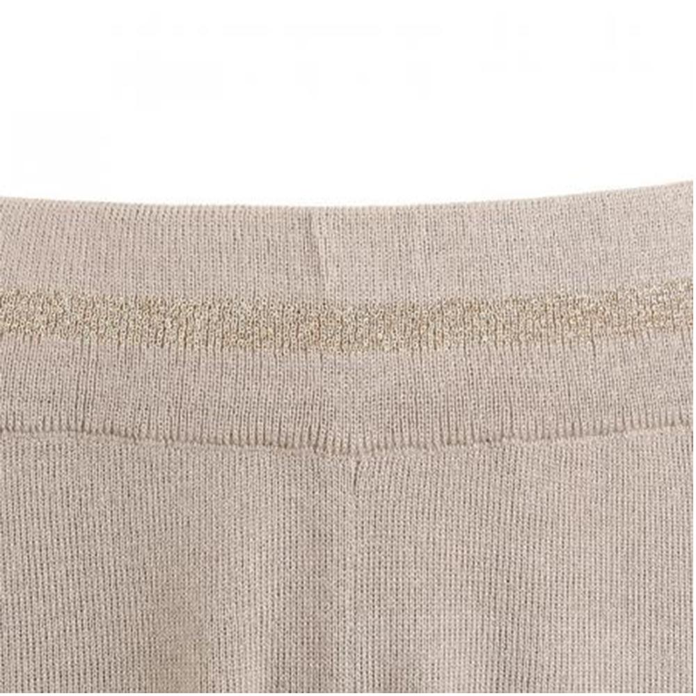 Armani Exchange SS23 Однотонные повседневные брюки с высокой талией и манжетами женские низ Светло-хаки 6LYP1G-YME3Z-1768