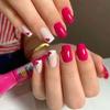 French Fake Nials Long Square Nail Tips Fashion False Nails  DIY