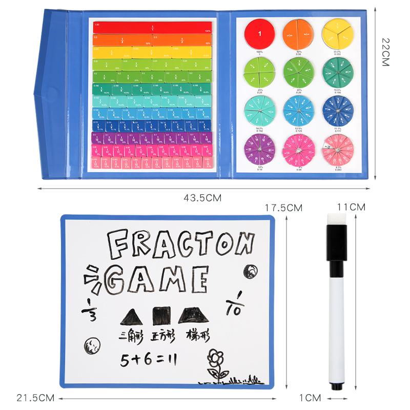 Монтессори Магнитные Обучающие Математические Пазлы Игрушки для Детей Деревянный Набор Книг Детские Арифметические Развивающие Игрушки Учебные Пособия