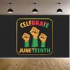 Яркие Цвета Баннер Равенства Декоративный Баннер Баннер Juneteenth для Празднования Сообщества Встречи на Открытом Воздухе Образовательного Мероприятия