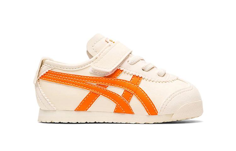 Onitsuka Tiger MEXICO 66 Slip Resistant Slip Resistant Low top Sports Casual Shoes Orange White Infant And Toddler 1184A034-103
