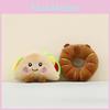 Soft Plush Capybara Keychain With Sandwich And Donut Shapes For Giving Gift