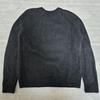 Used Alpaca Blend Lacoste College Graphic Crew Neck Sweater Black Blue M