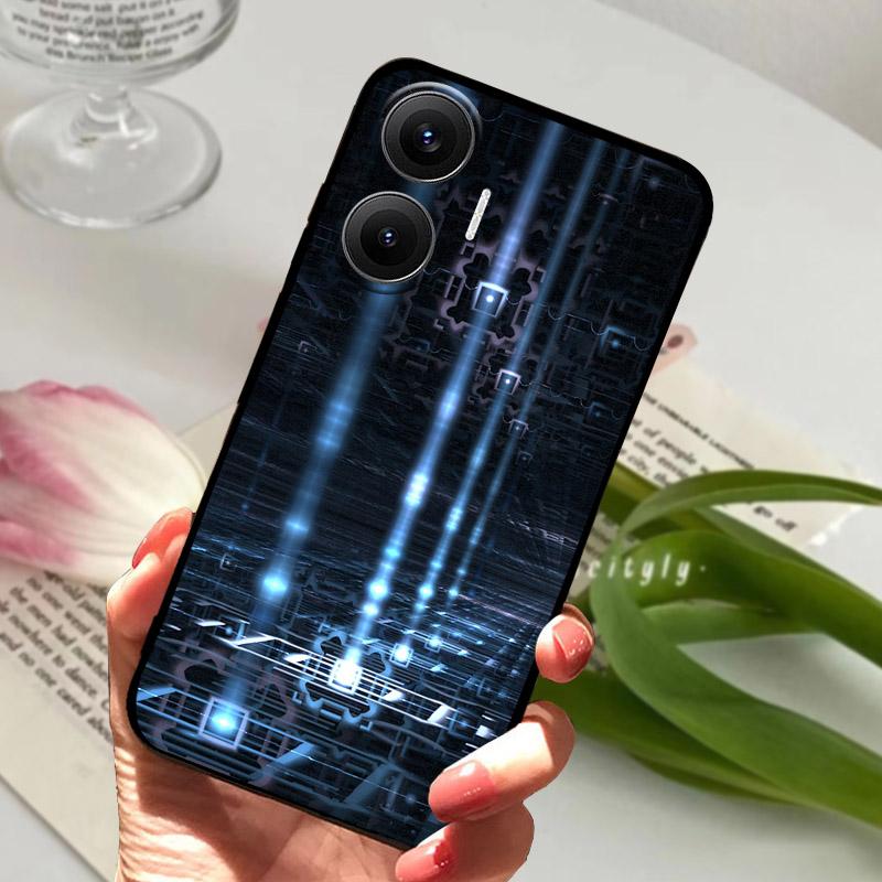 Чехол для POCO F7 Модный Силиконовый ТПУ Задняя Крышка Для Xiaomi Poco F7 F 7 5G Чехол для Телефона Мягкая Защитная Оболочка Capa Coque Fundas