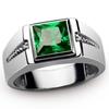 Men's Zinc Alloy Red Jewelry Green Single Ring Ring Men's Ring Jewelry Wedding