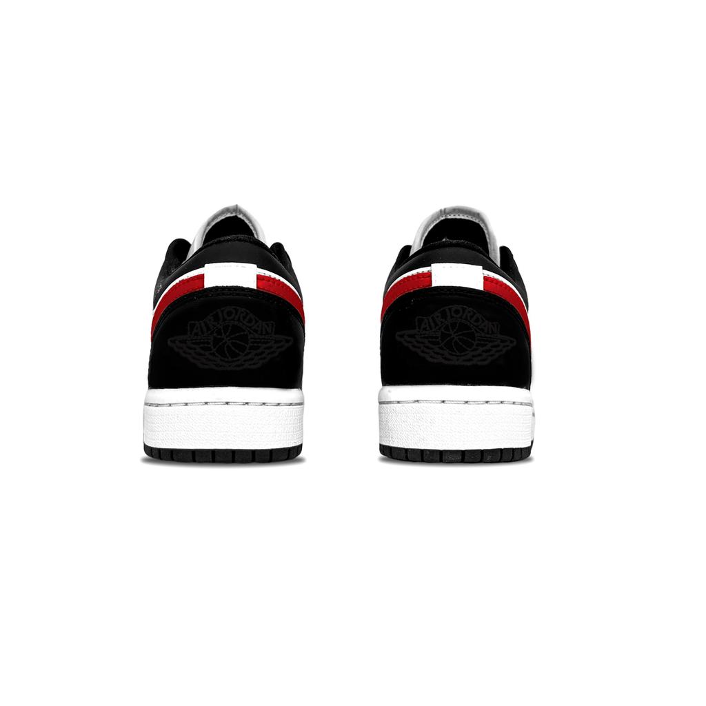 Jordan Air Jordan 1 Jazz Nocturne Leather Low top Vintage Basketball Shoes Unisex Black Red 553558-165(Team992-)