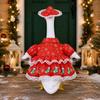 Christmas Snowman Goose Costume Lace Dress 23 Inch Porch Geese Outdoor Decor
