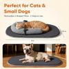Self Warming Cat Bed Mat with Soft U-Shaped Pillow– Thickened Calming Cat Bed for Kittens and Small Dogs – Portable Washable Cats Warming Pad for