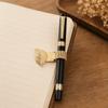 Metal Pen Clip Vintage Leaf Pen Loop Portable Pen Keeper  School Office
