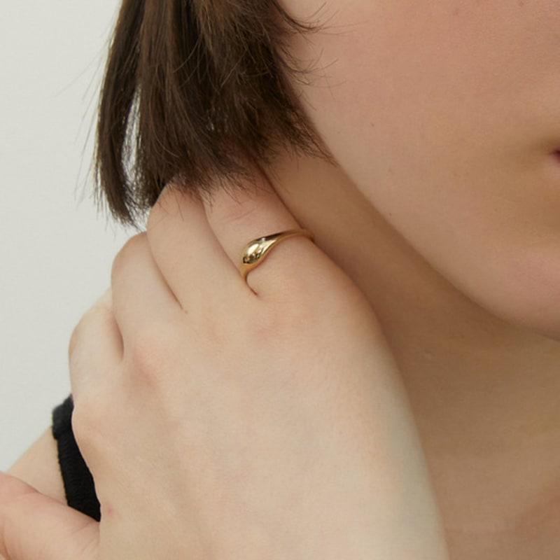 LUNNE Silver 925 Soft Pebble Ring #LSR28