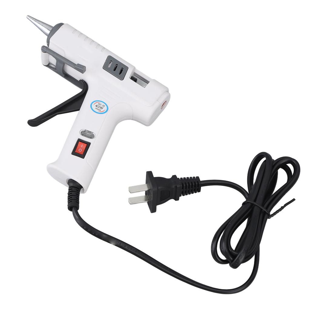40 Вт Пистолет для горячего клея Быстрый нагрев Постоянная температура Ручной пистолет для горячего клея с палочками для рукоделия