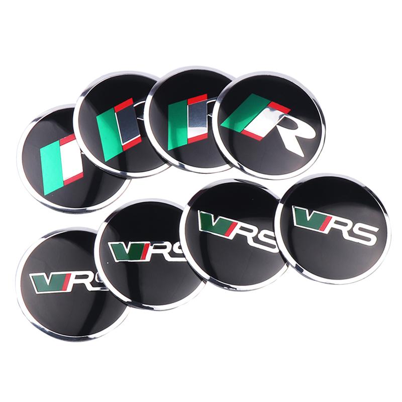 DDWO5 4pcs 56mm Car Wheel Center Hub Cap Badge Decal Wheel Cover Sticker For Skoda S Kodiaq Fabia Kamiq Karoq Octavia 3 A5 Rapid Scala