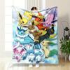 The Image Shows Various Colorful Fox-like Creatures with Distinct Features. for All Seasons Blanket Lunch Break Throw Gift