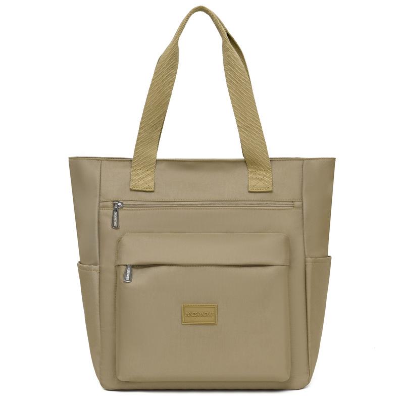 Женская сумка через плечо большой вместимости, сумка-тоут, водоотталкивающая нейлоновая сумка