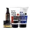 Quick Action| De-Tan Face Scrub - 100g | De-Tan Face Mask Oily Skin - 125g | 20% Vitamin C Face Serum - 30ml | De-Tan Cream - 50g