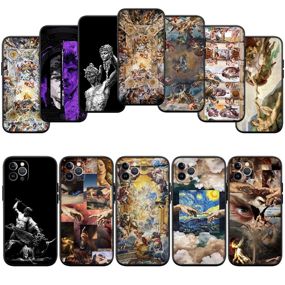 Чехол-ракушка Fresco Adam Sculpture Новый Высококлассный для телефона Redmi Note 13 14 Pro+ Plus A3 A3X 13X 13C 13R 14S 14C 14R