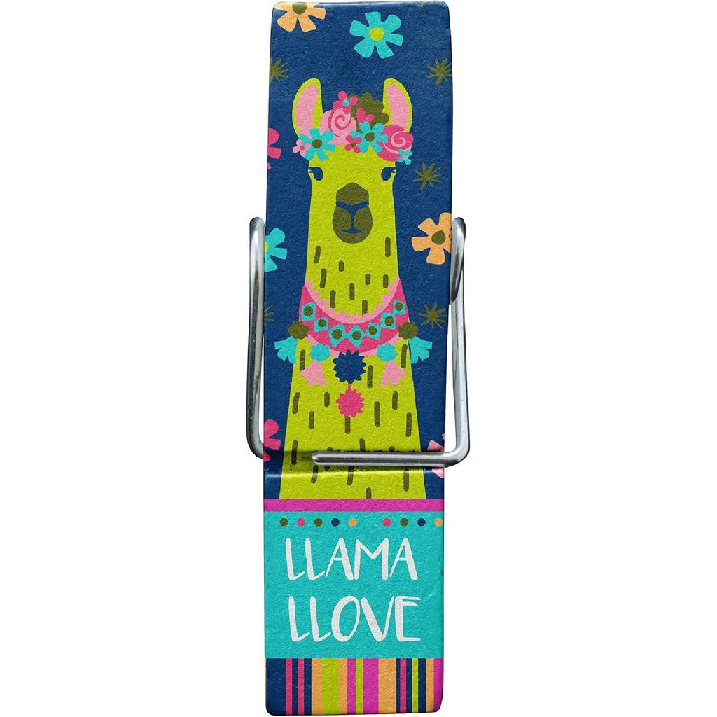 Karma Chip Clips - Bag Clips - Potato Chip Bag Clips - Colorful and Fun Bag Clips for Food and Storage - One Size - Llama