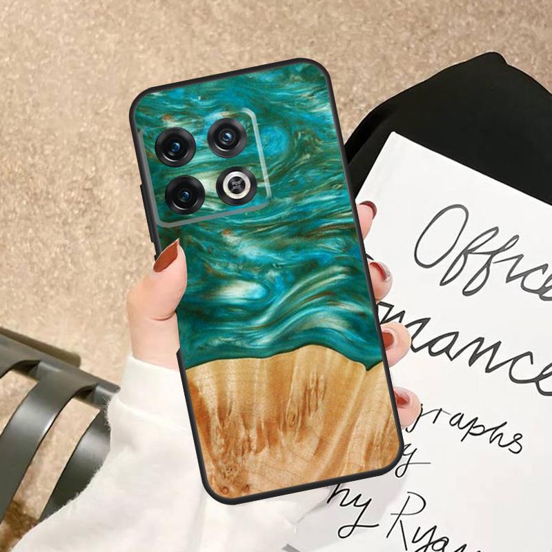 Защитный деревянный кейс из смолы для путешественников для OnePlus 15 15R 13 13R 13T 12 12R 11 10 Pro 8T 10T Nord 5 CE 2 3 4 Lite N20 N30 Чехол