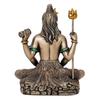 Brown Resin Meditating Lord Shiva Statue | Lord Shiva Idol for Home Decor Pooja Room Office Car Dashboard | Shiv Murti