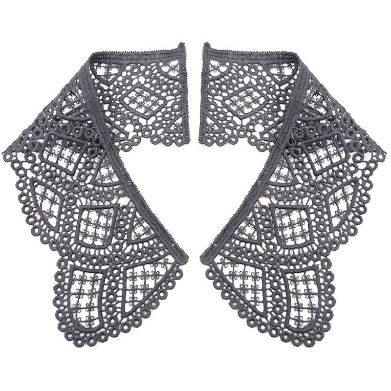 Milk Silk Embroidered Collar, Water-Soluble Lace False Collar, Hollow Corsage, Embroidered Shoulder Collar Accessories, Doll Collar.