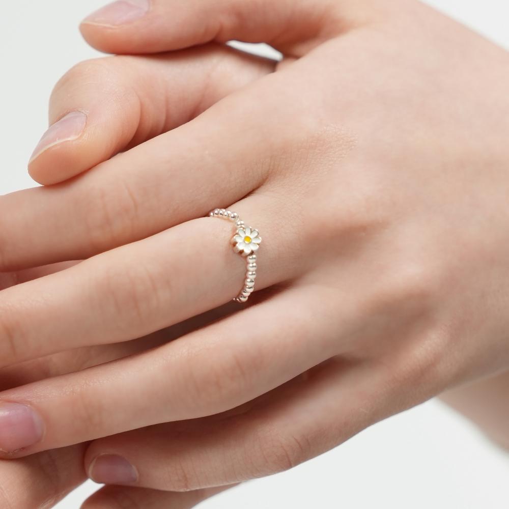 Серебряное кольцо Bonbeau Mini Motif с шариком, 2 мм