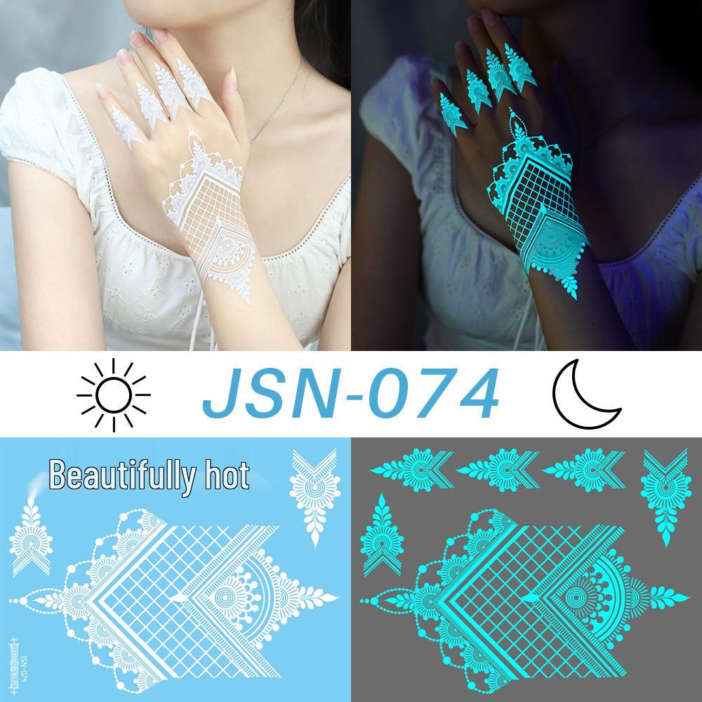 2025 Ruikalong Светящиеся Белые Хна и Тату-Наклейки