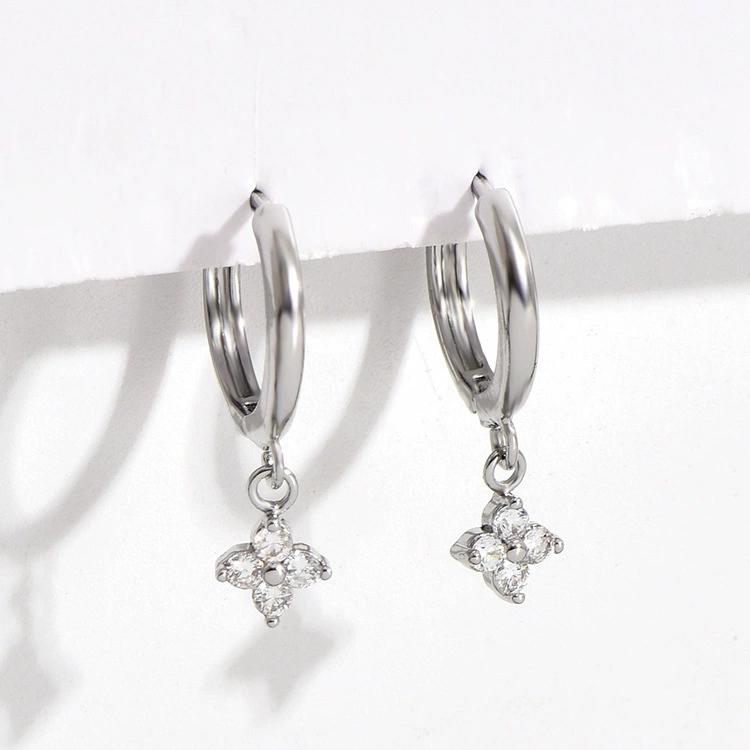 Серьги из серебра 925 пробы в форме листа для женщин Модные Гипоаллергенные Украшения Подарок Аксессуары для вечеринки