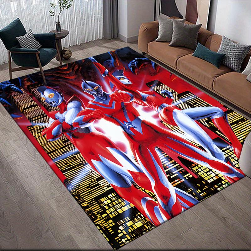 Ultraman full body decoration Square Area Rug, Non-Slip Floor Mat for Bedroom, Perfect Gift for Ultraman Fans.chl