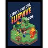Create Explore Survive Framed Poster