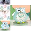 Сова Мультяшный Бесшумный Ночник с Говорящим Детским Будильником для Декора Спальни