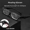 New Rotatable Adjustable Focal Length Glasses+50-+350 Degree Reading Glasses Comfortable Convenient And High-End Glasses