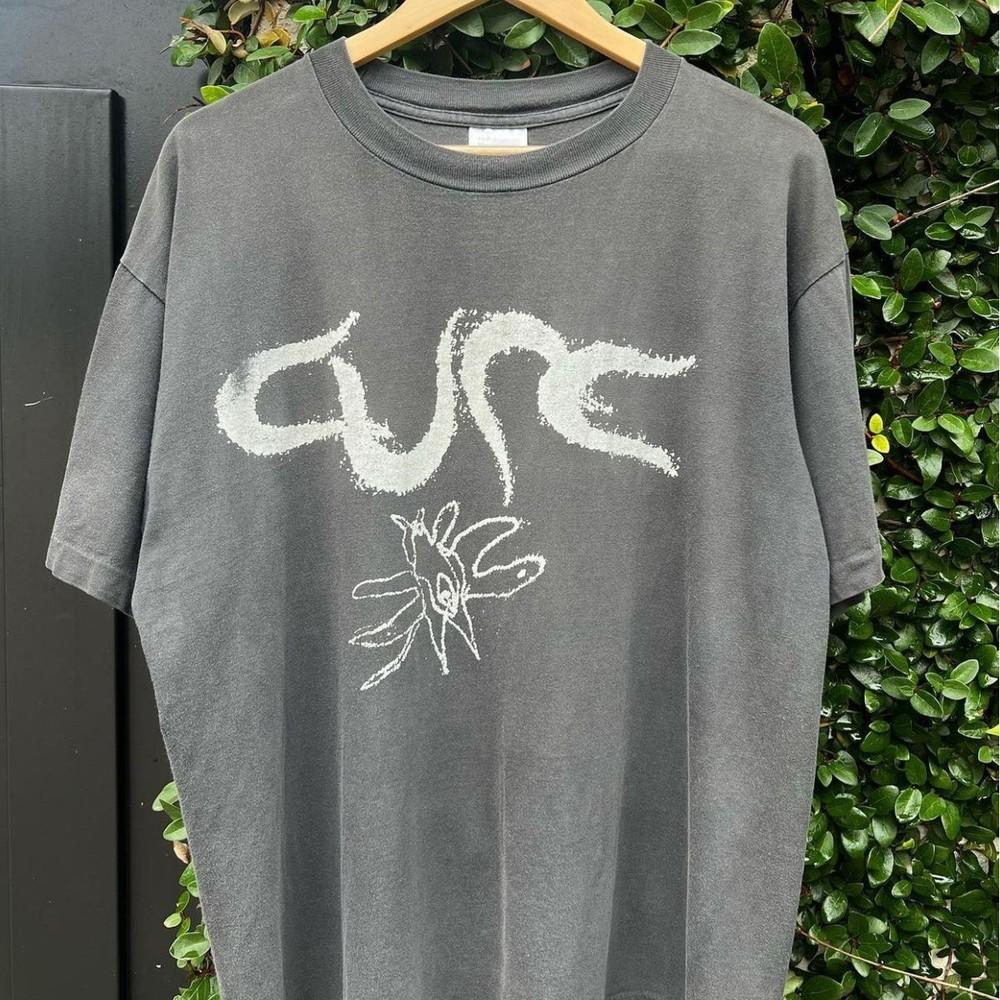 Ретро Футболка THE CURE Угольная Унисекс S-5XL Унисекс Футболка