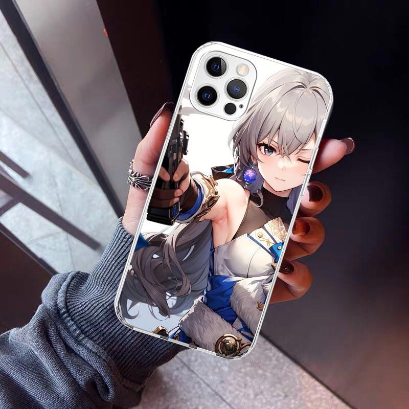 Honkai Star Rail Bronya Rand Phone Case For iPhone 17 Air 11 13 Mini 14 15 Plus 16 12 Pro Max 16E SE 7 8 Pattern Soft TPU Back C