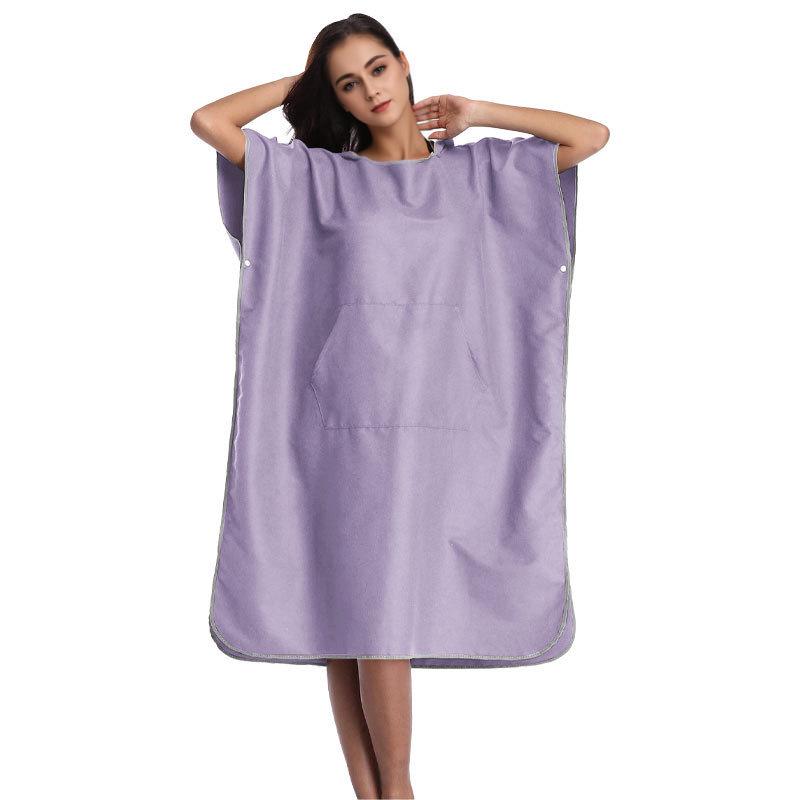Взрослое пляжное полотенце/накидка из микрофибры с капюшоном для быстрого высыхания