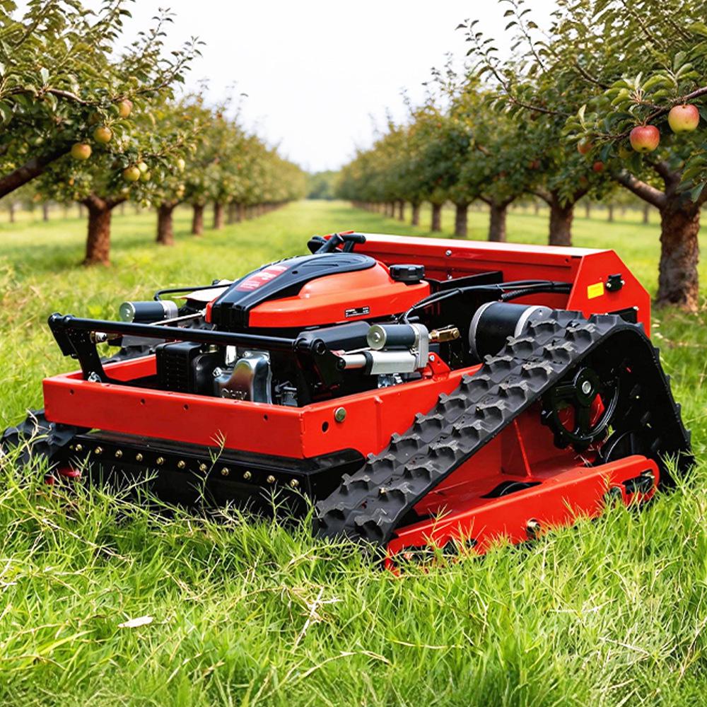 Gasoline Remote Control Crawler Mower for Orchard Slope Land Reclamation