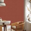 Dots Wallpaper, Fine Detail, Red for Living Room and Bedroom 50x1000