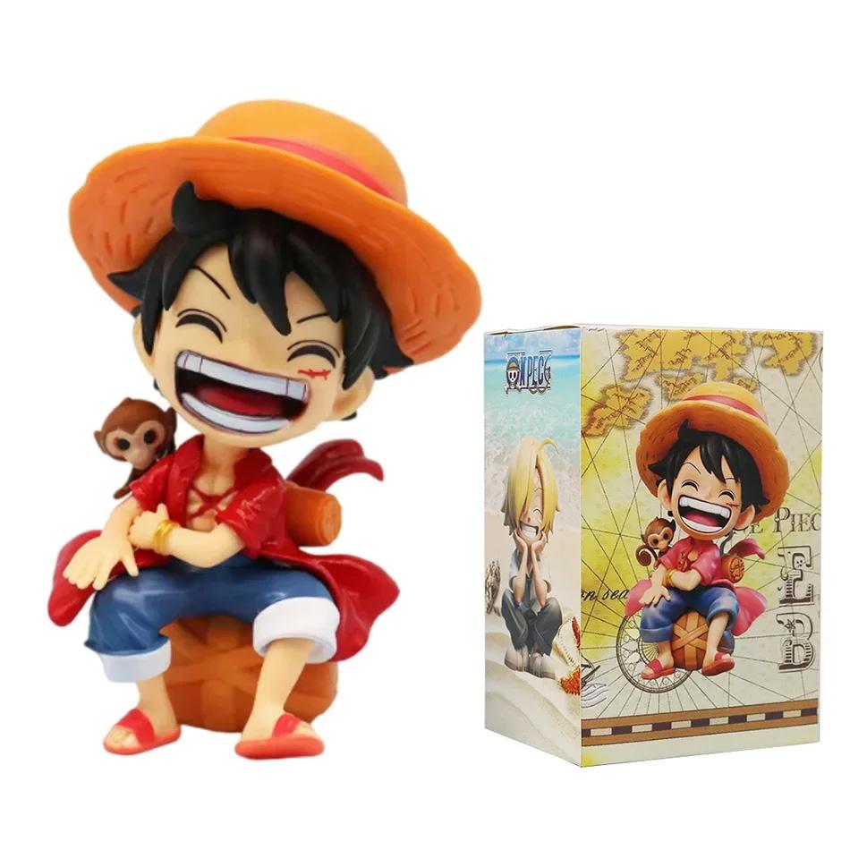 One Piece Портативный Луффи Зоро Портгас Д. Эйс Сидящая Ямато Q-Версия Модный Игровой Мультяшный Аниме Украшение для Автомобиля Периферийные Подарки